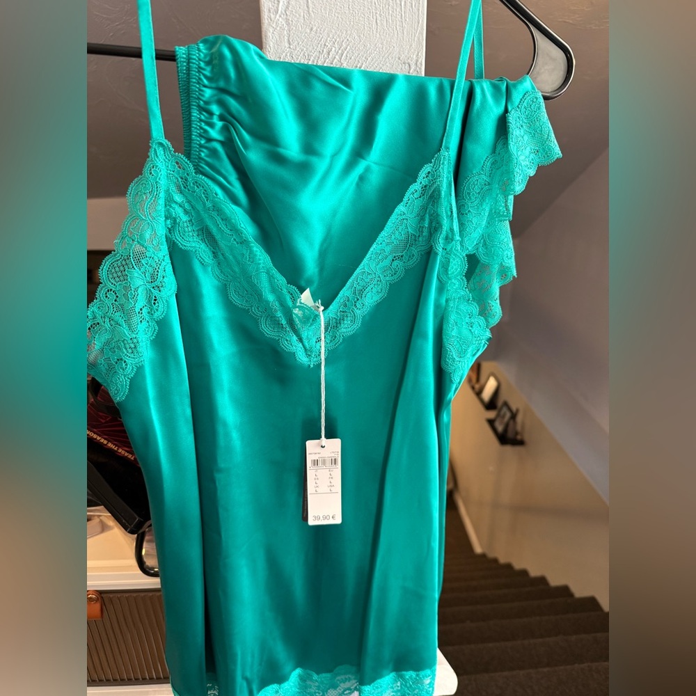 Intimissimi Teal Lace Chemise